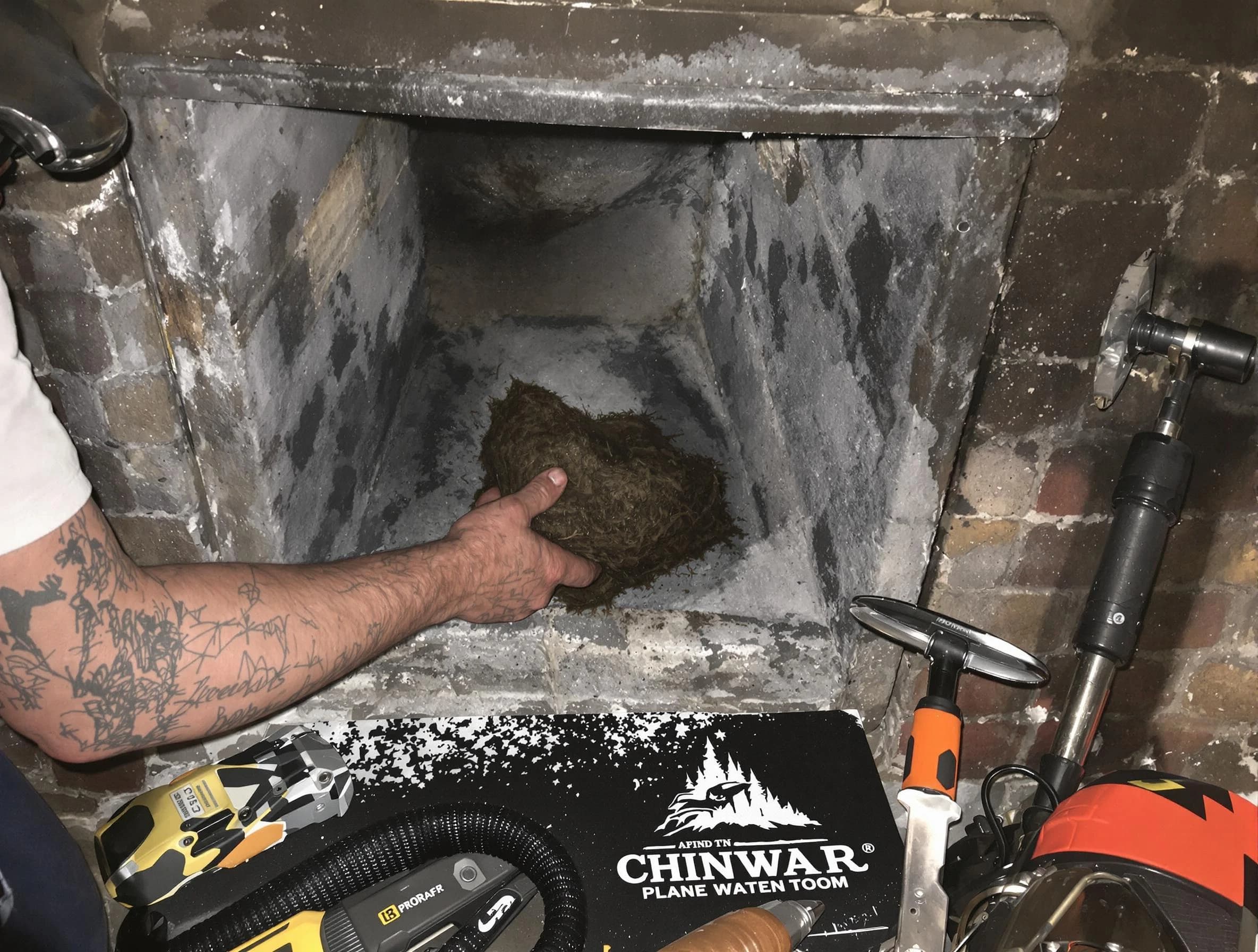 Rostraver Chimney Sweep safely removing debris and screening chimney in Rostraver, PA