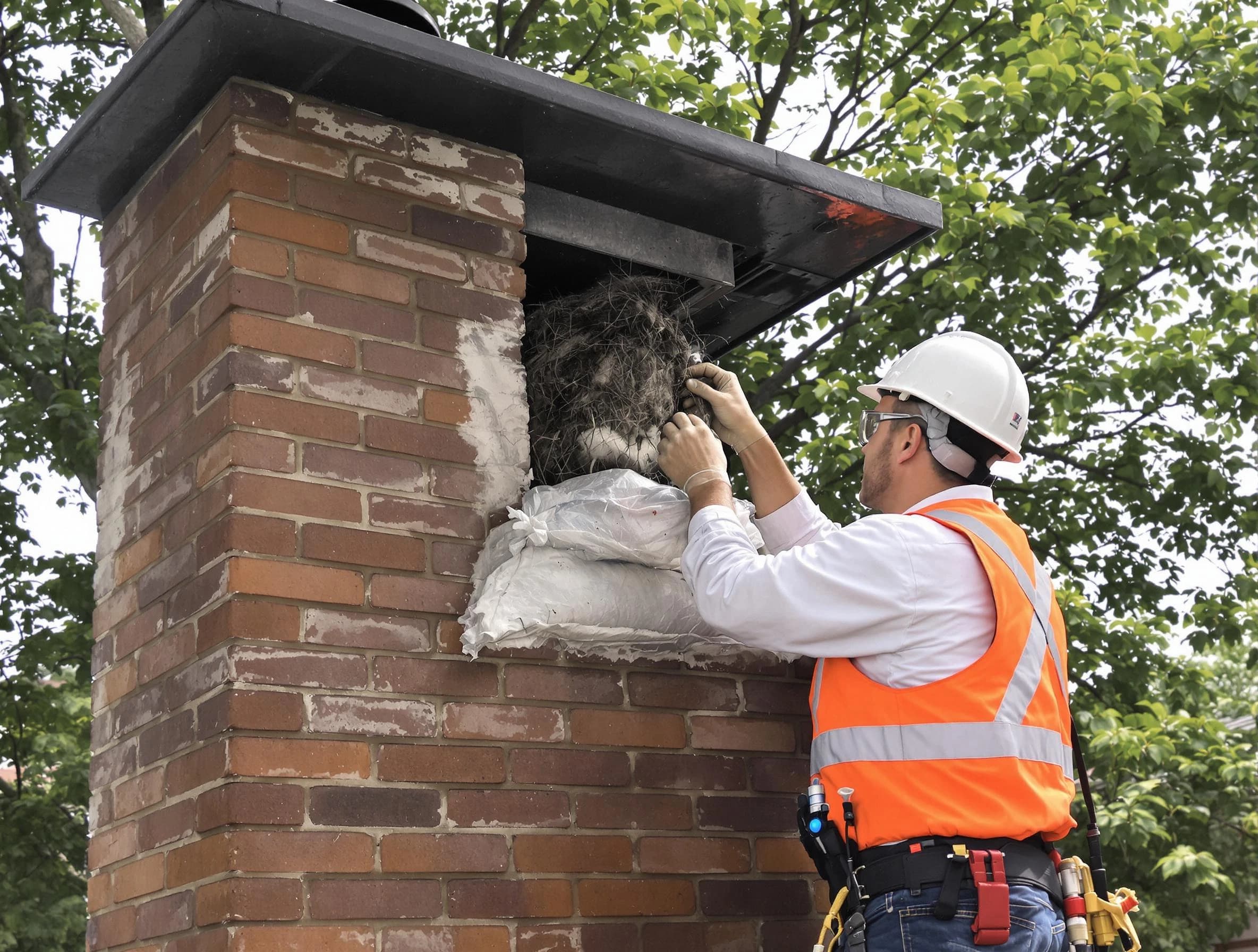 Humane removal of debris and animals by Rostraver Chimney Sweep in Rostraver, PA