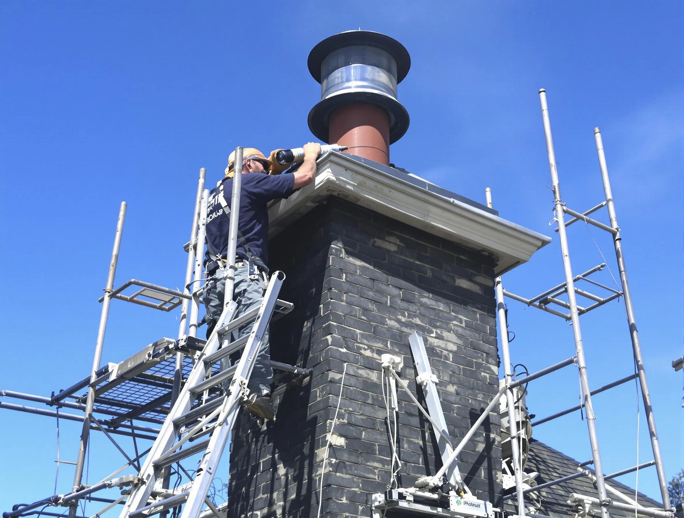 Sturdy chimney crown finished by Rostraver Chimney Sweep in Rostraver, PA